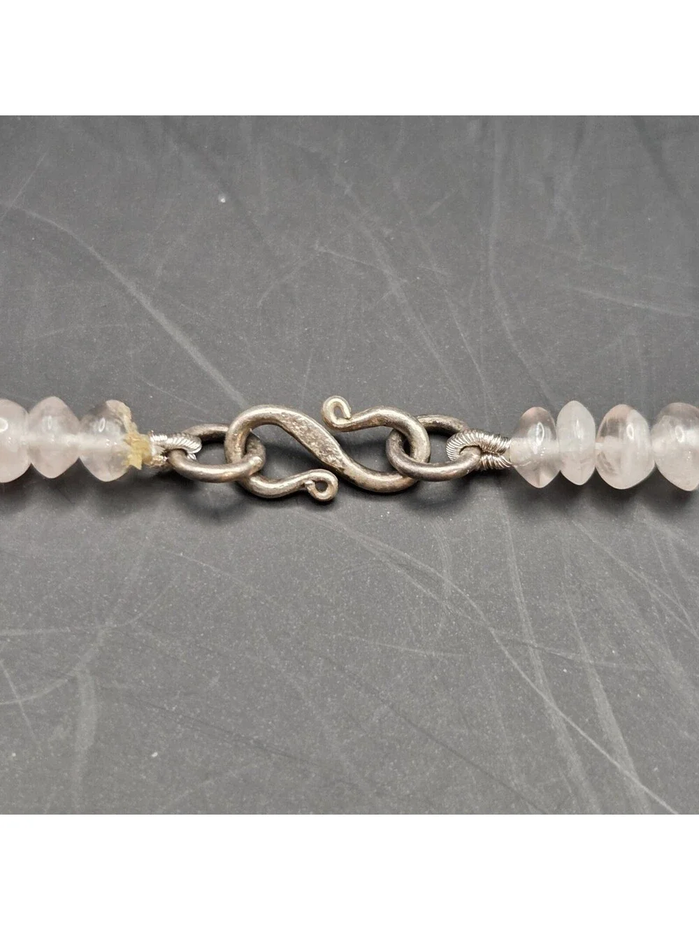 Rose Quartz Gemstone Chip Bead Necklace, 21